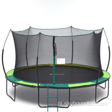 Geen veertrampoline 14ft dubbel groen